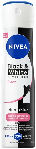 Nivea, Nivea Black & White Invisible Clear Deospray (150ml)