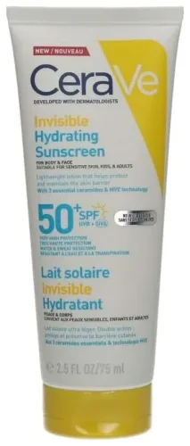 CeraVe, CeraVe - Invisible Hydrating Sonnencreme SPF50+, 75 ml