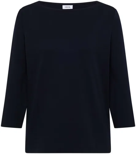 cecil, Basic Shirt mit U