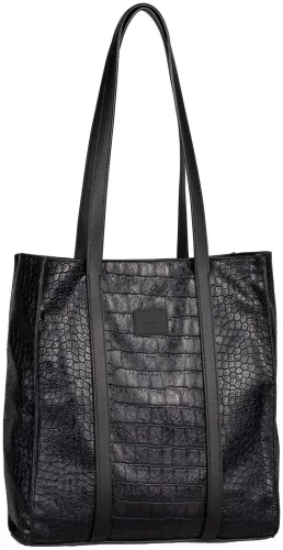 Gabor, Gabor Shopper "Elfie" Damen Schultertasche mit einem Logo Rubber Patch