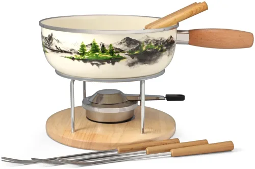 Nouvel Fondue-Set Bergsee 9-teilig
