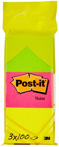 Post-it, POST-IT Neon Notes 38x51mm 6812 3 Farben ass. 100 Blatt