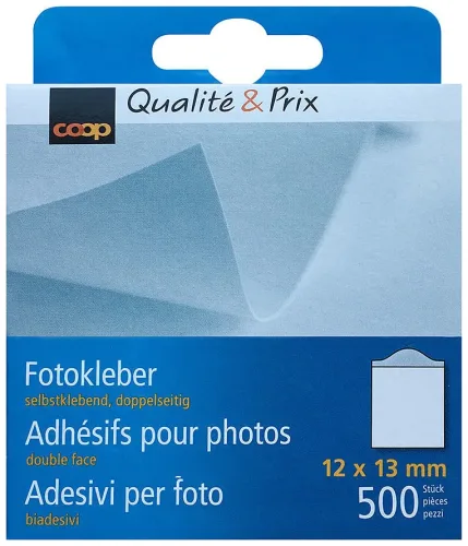 Coop, Fotokleber 500 Stück. weiss