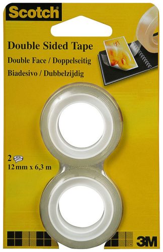 Scotch, SCOTCH Tape refill 665 12mmx6.3m 136-1263R doppelseitig/2 Rollen