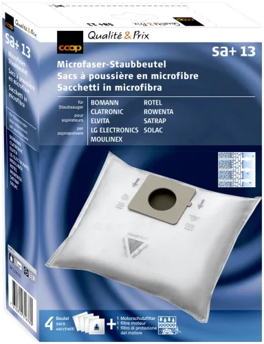Coop Staubsaugerbeutel Microfaser Sa+13 4 Stück