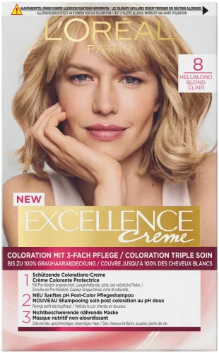 L'Oréal Paris Excellence Creme 8 Hellblond, 1Stk