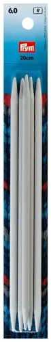 Prym, Prym Strumpfstricknadeln, grau 6.00 mm, 20 cm, Kunststoff