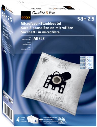 Coop Staubsaugerbeutel Microfaser Sa+25 4 Stück