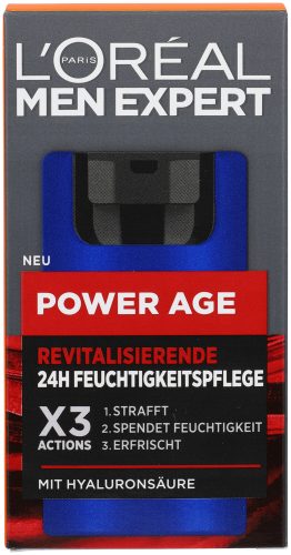 L´OrÉal Men Expert, L´OrÉal Men Expert Power Age Anti-Aging gegen Falten mit Hyaluronsäure Gesichtscreme 50 ml Herren