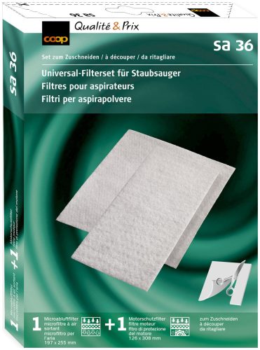 Coop Universal-Filterset für Staubsauger, SA 36
