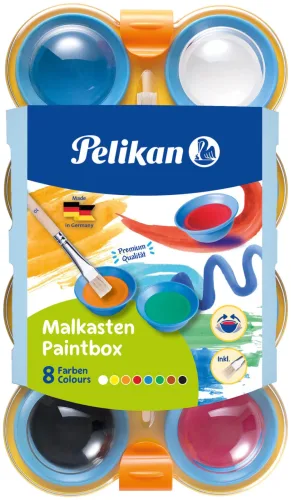 Pelikan, PELIKAN Deckfarben Mini Friends 723122 8 Farben
