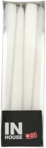 Inhouse Spitzkerzen weiss 2.2x24cm 12 Stück