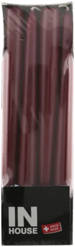 Inhouse Spitzkerzen dunkelrot 2.2x24cm 12 Stück