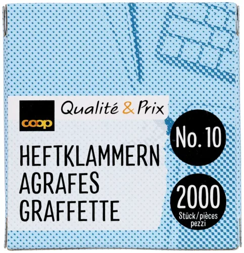 Coop Heftklammern no.10 2000 Stück