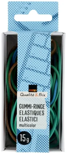 Coop Qualité&Prix Gummiringe 15g farbig sortiert