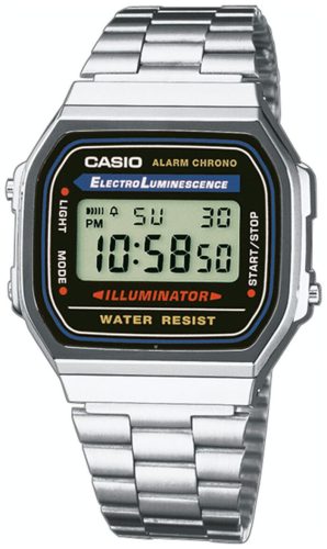 Casio Collection Retro Grau Silber A168Wa-1Yes