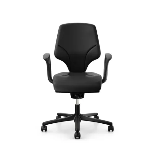 Giroflex 64-3078 LAB laboratory chair with fixed armrests, Black/Black, New, Ergonomic chair - ideal for flexible working
