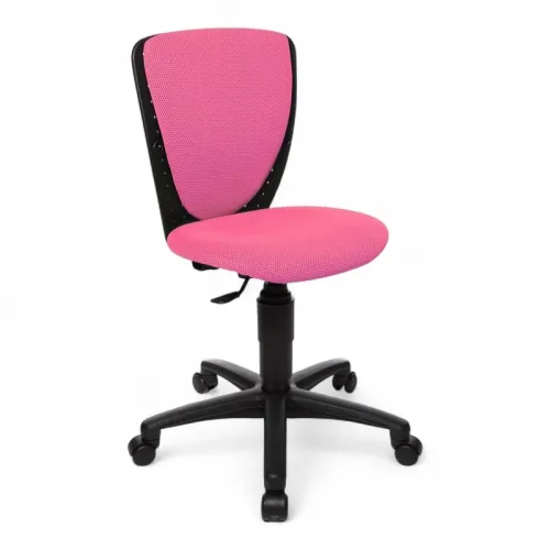 TOPSTAR, Topstar Kinderdrehstuhl High S´cool, ohne Armlehnen, Muldensitz, 3D-Netz-Rückenlehne, pink/schwarz