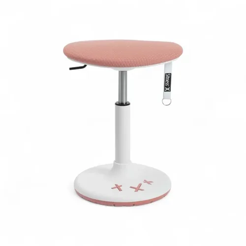 TOPSTAR, Height-adjustable office stool Topstar Sitness X Stool 20 Pink/White, New, Dynamic sitting - ideal for healthy sitting
