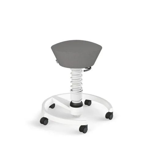 Aeris Swopper office stool Light grey/White, New, Dynamic sitting - ideal for healthy sitting