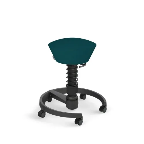 Aeris Swopper office stool Petrol/Black, New, Dynamic sitting - ideal for healthy sitting