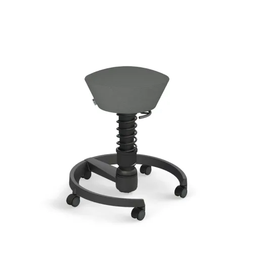 Aeris Swopper office stool Gray/Black, New, Dynamic sitting - ideal for healthy sitting