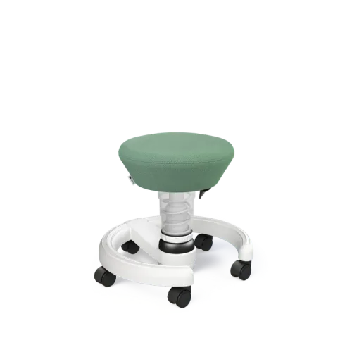AERIS, AERIS Kindersitzhocker Swoppster 120WHWHHQ05 gr&uuml;n/weiss, mit Rollen