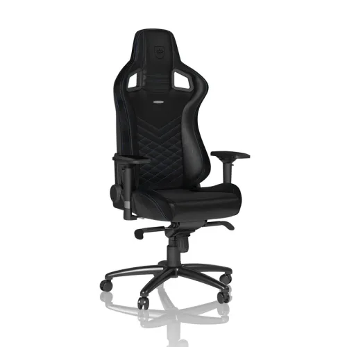 Gaming chair Noblechairs EPIC with 4D armrests, Black/blue, New, Ergonomic chair - ideal for flexible working
