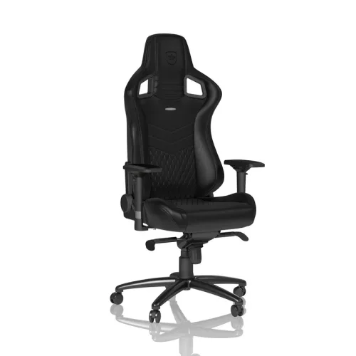 NOBLECHAIRS, Noblechairs noblechairs EPIC Echtleder Gaming Stuhl - schwarz Gaming-Stuhl Schwarz