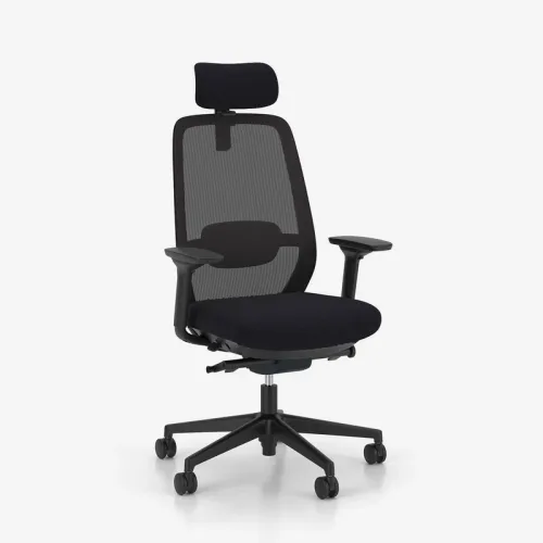 Tradingzone Elovie Active Pro 2 office chair with 4D armrests, Black, New, Ergonomic chair - ideal for flexible working