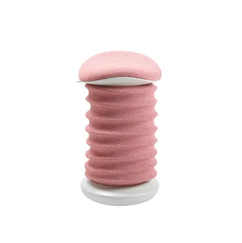 TOPSTAR, Topstar Hocker SITNESS 4D, ergonomisch, aktives Sitzen, gepolsterter Sattelsitz, höhenverstellbar, um 360° drehbar, Tragegriff, papyrusweiss/rosé