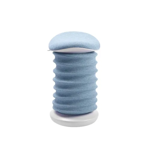TOPSTAR, Topstar Hocker SITNESS 4D, ergonomisch, aktives Sitzen, gepolsterter Sattelsitz, höhenverstellbar, um 360° drehbar, Tragegriff, papyrusweiss/blau