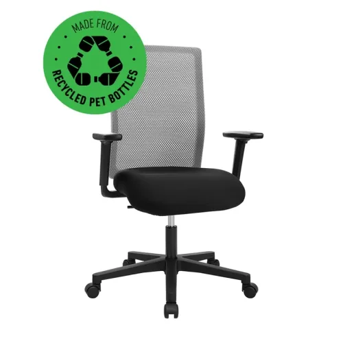 TOPSTAR, Topstar Free Point office chair with 1D armrests, White, New, Ergonomic chair - ideal for flexible working