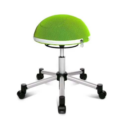 TOPSTAR, Office stool Topstar Sitness Half Ball Green/Silver gray, New, Dynamic sitting - ideal for healthy sitting