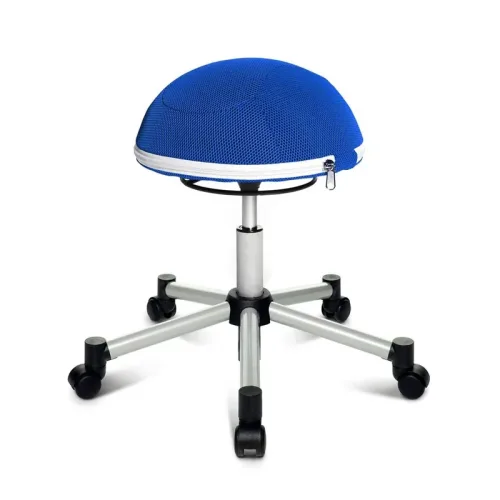 TOPSTAR, Office stool Topstar Sitness Half Ball Blue/Silver gray, New, Dynamic sitting - ideal for healthy sitting