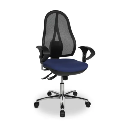 TOPSTAR, TOPSTAR Ergonomischer Bürostuhl Open Point Deluxe Netzstoff, Stoff Blau