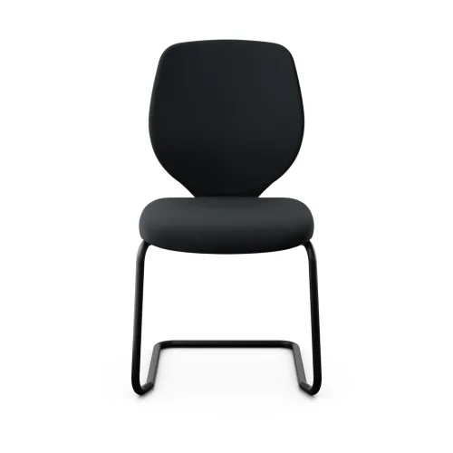 GIROFLEX, Giroflex 353 cantilever conference chair without armrests, Black/ Black, New