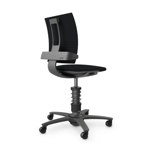 AERIS, nv without armrests, Black/Black, New, Ergonomic chair - ideal for flexible working