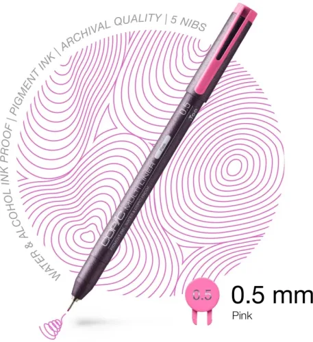 COPIC Multiliner 0.5mm 22075509 pink