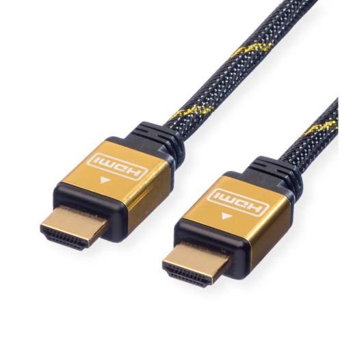 ROLINE HDMI High Speed Kabel, Eth. 11.04.5506 Gold, ST/ST, 2160p, 3D 10m
