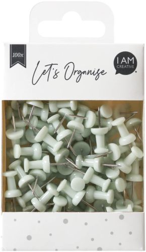 I AM CREATIVE Pinnadeln Let`s Organize MAA4035.17 hellgr&uuml;n, 9x24cm 100 St&uuml;ck