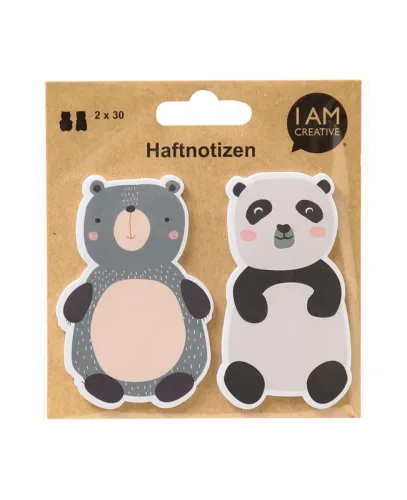 I AM CREATIVE Haftnotizen MAA4086.85 B&auml;ren 60 Blatt