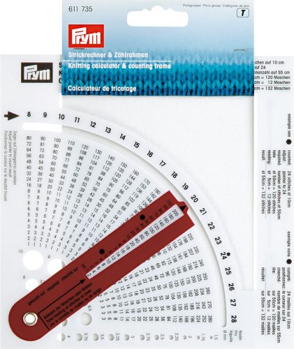 Prym Strickrechner mit Z&auml;hlrahmen Karte