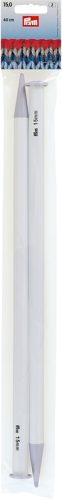 Prym Jackenstricknadeln, grau 15.00 mm, 40 cm, Karte 2 Stk., Kunststoff