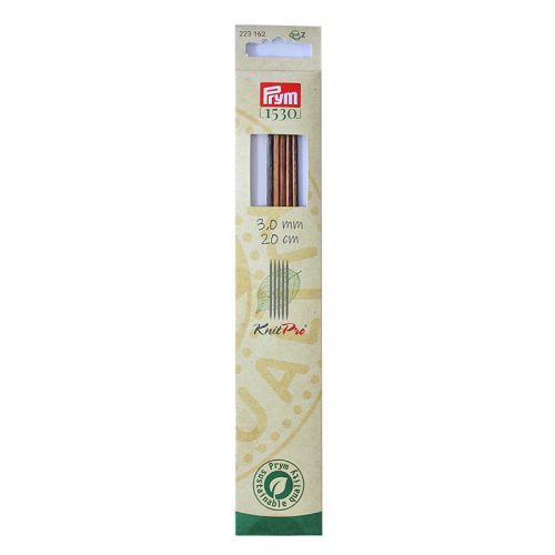 Prym 1530 Strumpfstricknadeln 3.00 mm, 20 cm, Birkenholz
