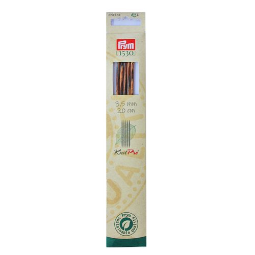 Prym 1530 Strumpfstricknadeln 3.50 mm, 20 cm, Birkenholz