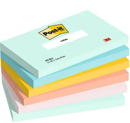 POST-IT Haftnotizen Beachside 127x76mm 655-6-BEA 5-farbig 6x100 Blatt