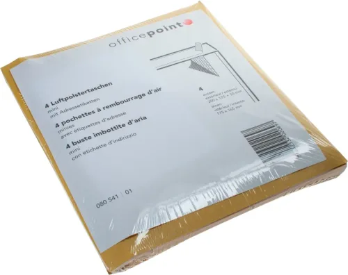 POST Luftpolstertaschen mini 4er MINI braun, 200x175x50mm