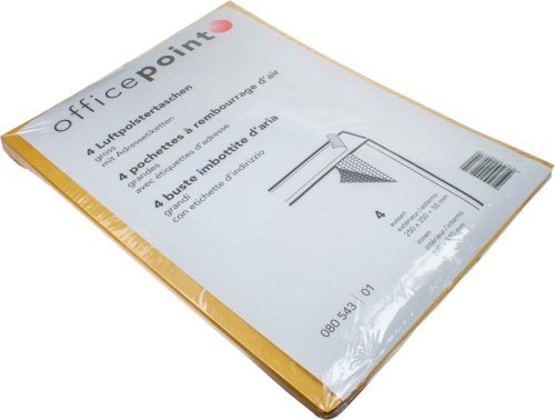 POST Luftpolstertaschen gross 4er GROSS braun, 250x350x50mm