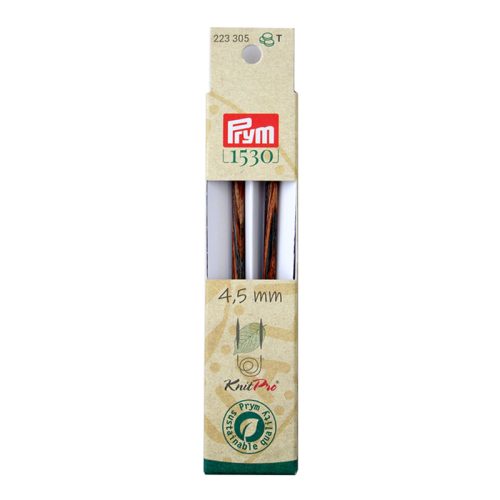 Prym 1530 Nadelspitzen lang 4.50 mm, 11.6 cm, Birkenholz